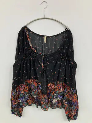 Free People/シャツ/ブラウス/トップス/ブラック/S