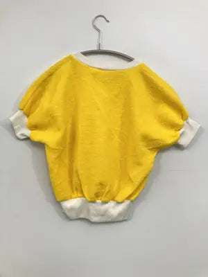 apple corps/Tシャツ/カットソー/トップス/イエロー/S