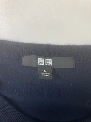 UNIQLO/ユニクロ/ニット/セーター/トップス/ネイビー/L
