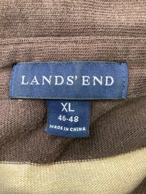 LANDS' END/ランズエンド/ポロシャツ/トップス/ブラウン/XL