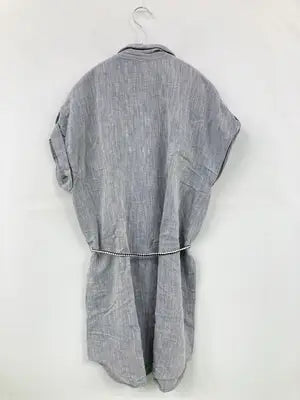 ZARA BASIC/ザラベーシック/シャツワンピース/ワンピース/ドレス/ブルー/USA L