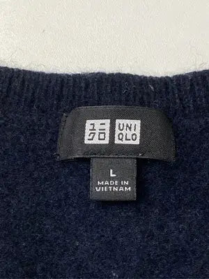 UNIQLO/ユニクロ/ニット/セーター/トップス/ネイビー/L