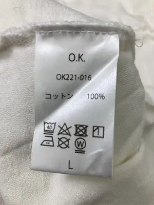O.K./Tシャツ/カットソー/トップス/ホワイト/L