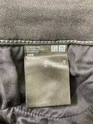 UNIQLO/ユニクロ/デニムパンツ/パンツ/ブラック/26 (66cm)