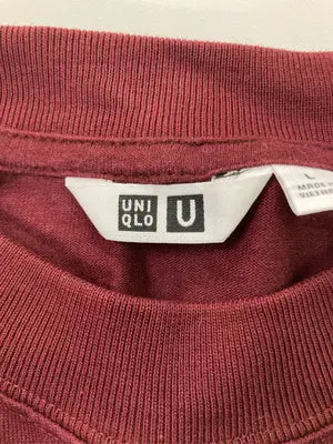 UNIQLO U/ユニクロユー/Tシャツ/カットソー/トップス/レッド/L