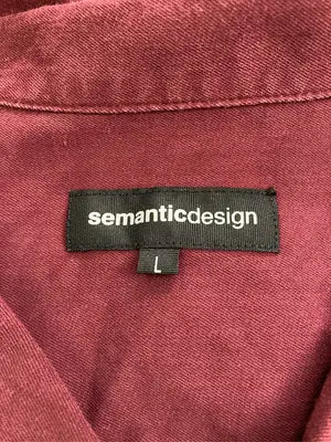 semanticdesign/シャツ/ブラウス/トップス/レッド/L