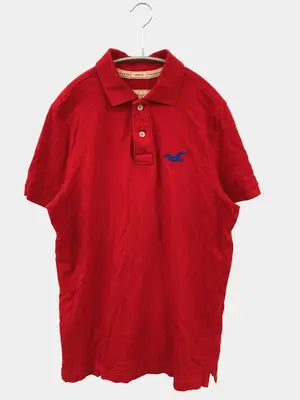 HOLLISTER/ホリスター/ポロシャツ/トップス/レッド/L