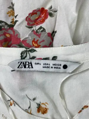 ZARA/ザラ/シャツ/ブラウス/トップス/ホワイト/USA L