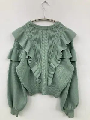 MOUSSY/マウジー/ニット/セーター/トップス/グリーン/F