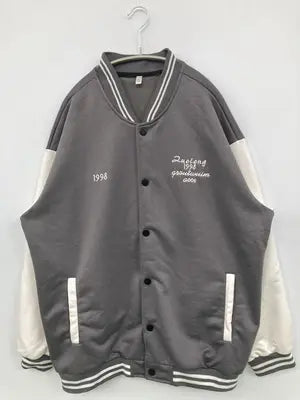 スタジャン/ジャケット/アウター/グレー/2XL