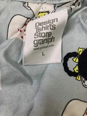 Design Tshirts Store graniph/デザインティーシャツストアーグラニフ/シャツ/ブラウス/トップス/スカイブルー/L