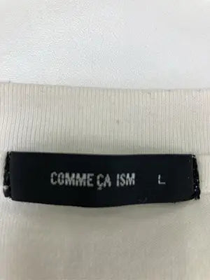 COMME CA ISM/コムサイズム/Tシャツ/カットソー/トップス/アイボリー/L