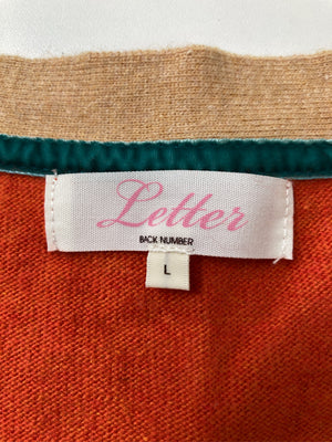 Letter/レター/カーディガン/ボレロ/トップス/オレンジ/L
