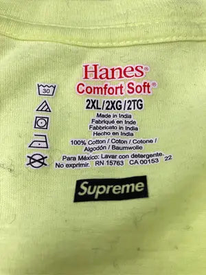 Supreme/シュプリーム/Tシャツ/カットソー/トップス/イエロー/2XL