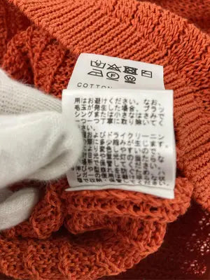 mocassin/ニット/セーター/トップス/オレンジ/1