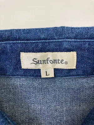 Sunfonte/シャツ/ブラウス/トップス/ブルー/L
