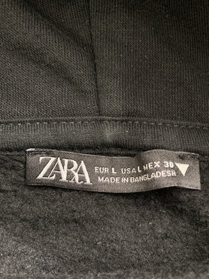 ZARA/ザラ/パーカー/トップス/ブラック/EUR L/USA L/MEX 30