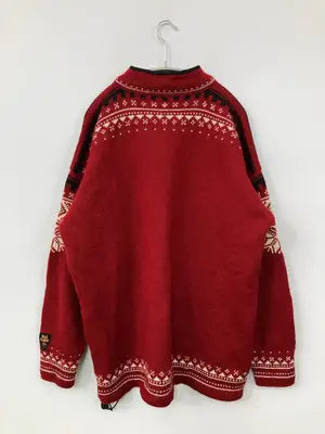 DALE of NORWAY/ダーレオブノルウェー/ニット/セーター/トップス/レッド/XL