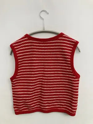 ZARA/ザラ/ベスト/トップス/レッド/USA S