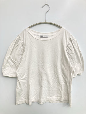 ZARA/ザラ/Tシャツ/カットソー/トップス/ホワイト/EUR S/USA S/MEX 26
