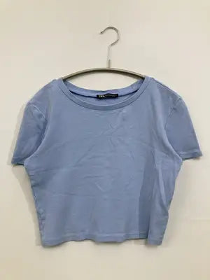 ZARA/ザラ/Tシャツ/カットソー/トップス/スカイブルー/S