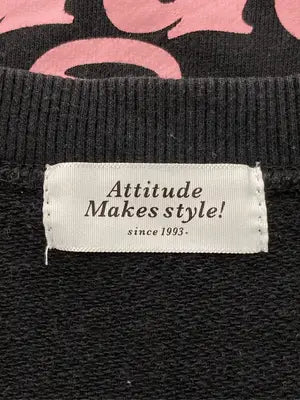 Attitude makes style!/アティチュードメイクススタイル/スウェット/トップス/ブラック/M