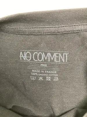 NO COMMENT/Tシャツ/カットソー/トップス/ブラック/M