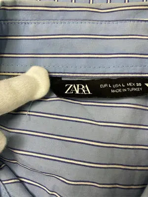 ZARA/ザラ/シャツ/ブラウス/トップス/スカイブルー/L