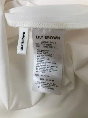 Lily brown/リリーブラウン/シャツワンピース/ワンピース/ドレス/アイボリー/one size