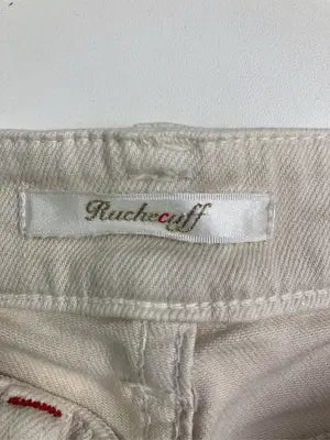 Ruchecuff/デニムパンツ/パンツ/ホワイト/36   ウエスト60  ヒップ85