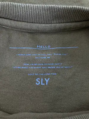 SLY/スライ/Tシャツ/カットソー/トップス/ブラウン/FREE