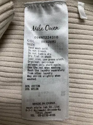 Mila Owen/ミラオーウェン/ニット/セーター/トップス/アイボリー/1
