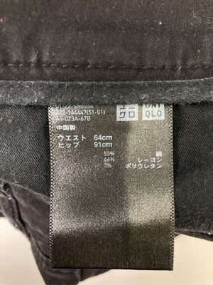 UNIQLO/ユニクロ/ショート/ミニスカート/スカート/ブラック/ウエスト64cm  ヒップ91cm
