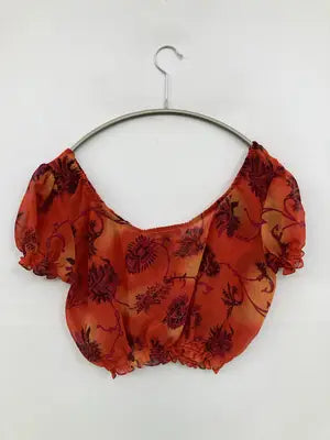 RETSEY JOHNSON/シャツ/ブラウス/トップス/オレンジ/S
