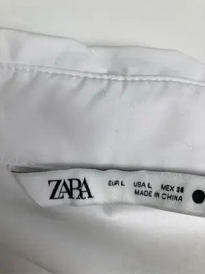 ZARA/ザラ/シャツワンピース/ワンピース/ドレス/ホワイト/L