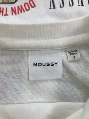 MOUSSY/マウジー/Tシャツ/カットソー/トップス/ホワイト/F