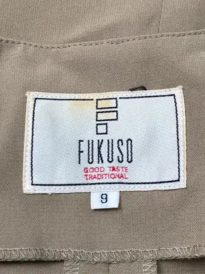 FUKUZO/ノーカラージャケット/ジャケット/アウター/ベージュ/9