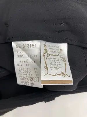 Provador/プロバドール/スラックス/パンツ/ブラック/L