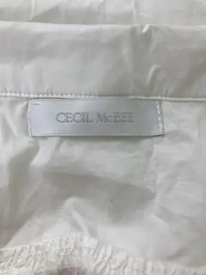 CECIL McBEE/セシルマクビー/シャツワンピース/ワンピース/ドレス/ホワイト/M