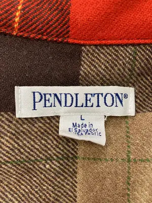 PENDLETON/ペンドルトン/シャツ/ブラウス/トップス/オレンジ/L