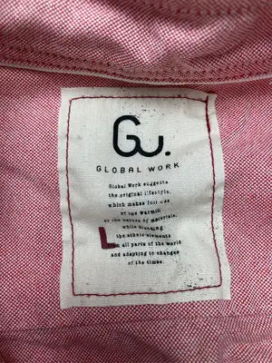 GLOBAL WORK/グローバルワーク/シャツ/ブラウス/トップス/ピンク/L