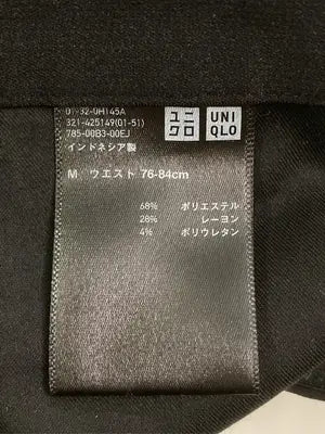 UNIQLO/ユニクロ/スラックス/パンツ/ブラック/M
