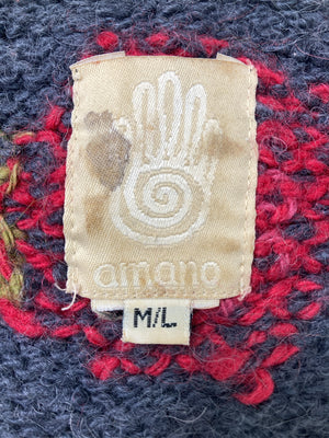 amano/カーディガン/ボレロ/トップス/ブラック/M/L