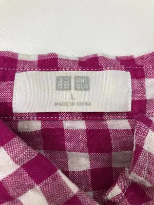 UNIQLO/ユニクロ/シャツ/ブラウス/トップス/ピンク/L