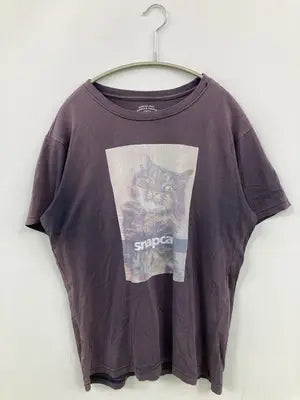 Tシャツ/カットソー/トップス/パープル/L  胸囲96～104