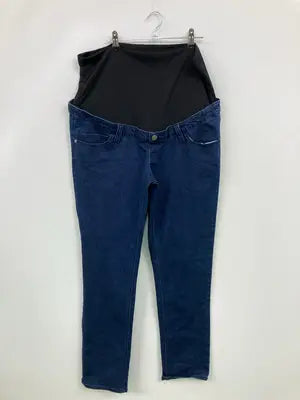 デニムパンツ/パンツ/ブルー/ウエスト85～93  腹囲106～126  マタニティ3L