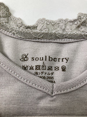 SOUL BERRY/ソウルベリー/Tシャツ/カットソー/トップス/グレー/L