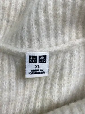 UNIQLO/ユニクロ/ニット/セーター/トップス/アイボリー/XL