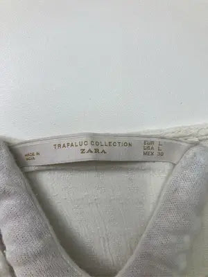 ZARA/ザラ/シャツ/ブラウス/トップス/アイボリー/USA L
