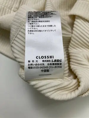 CLOSSHI/クロッシー/Tシャツ/カットソー/トップス/ホワイト/M  バスト79～87　身長154～162